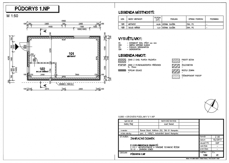 Vytištěný výkres